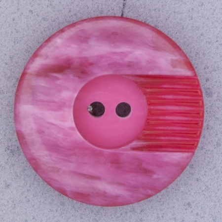 Ref000546 Botón Redondo en color rosa