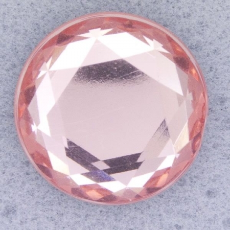 Ref000599 Botón Redondo en colores rosa y  transparente