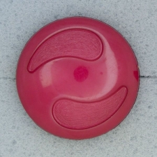 Ref000616 Botón Redondo en colores rosa y  fucsia