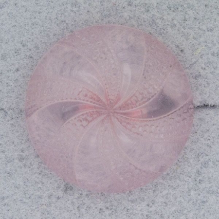 Ref000632 Botón Redondo en colores rosa y  transparente