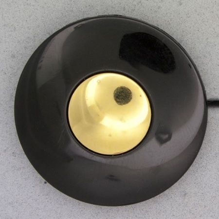 Ref000810 Botón Redondo en colores negro y  dorado