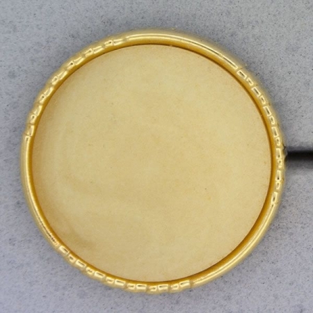 Ref000866 Botón Redondo en colores beige y  dorado