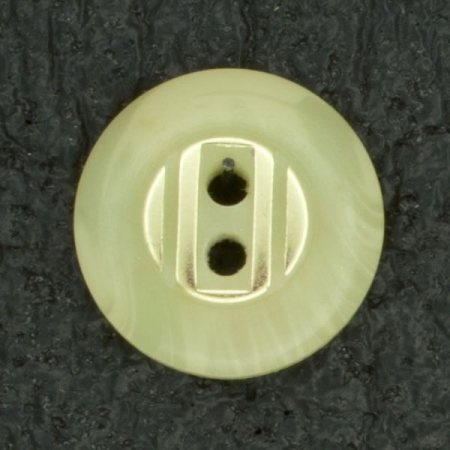 Ref001007 Botón Redondo en colores beige y  dorado