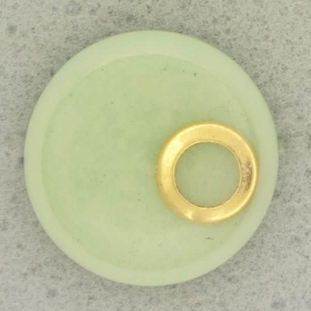 Ref001074 Botón Redondo en colores verde y  dorado