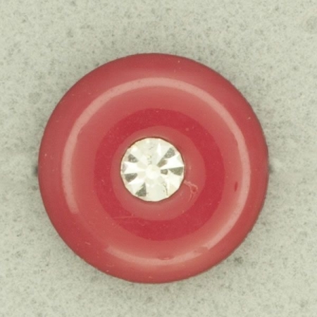 Ref001112 Botón Redondo en colores rojo y  blanco