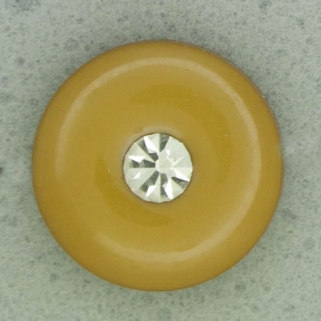 Ref001119 Botón Redondo en colores amarillo y  mostaza y  blanco