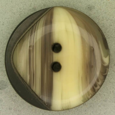 Ref001229 Botón Redondo en colores verde y beig y marron