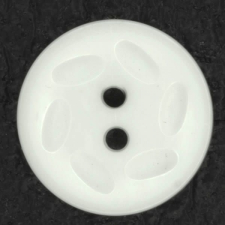 Ref001316 Botón Redondo en color blanco