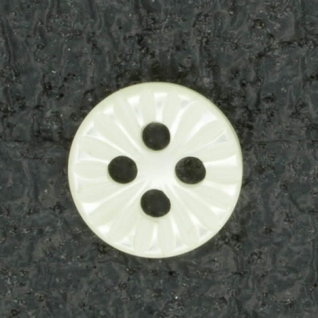 Ref001373 Botón Redondo en colores blanco y marfil