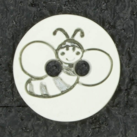 Ref001398 Botón Redondo en colores blanco y marfil