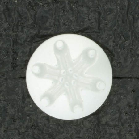 Ref001412 Botón Redondo en color blanco