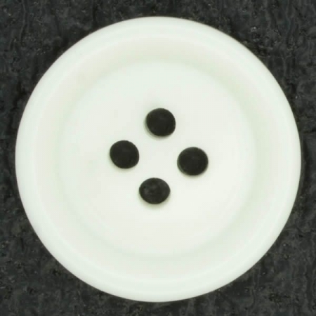 Ref001423 Botón Redondo en color blanco