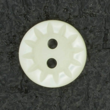 Ref001444 Botón Redondo en colores blanco y marfil