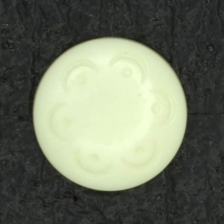 Ref001469 Botón Redondo en colores beige y  marfil