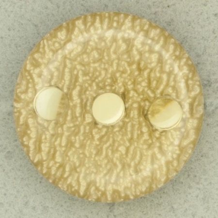 Ref001540 Botón Redondo en colores beige y  dorado