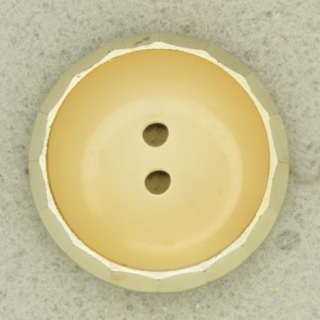 Ref001548 Botón Redondo en colores beige y  dorado