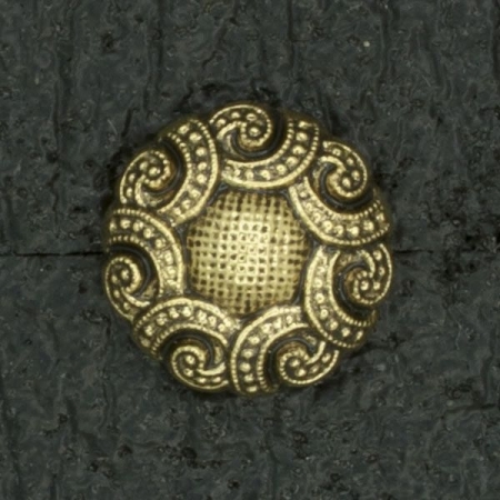 Ref001553 Botón Redondo en color dorado