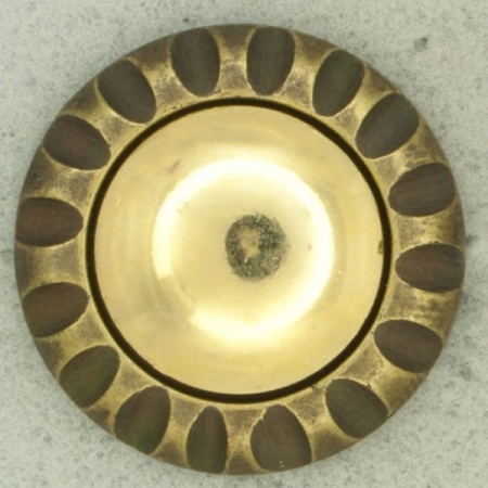 Ref001578 Botón Redondo en color dorado