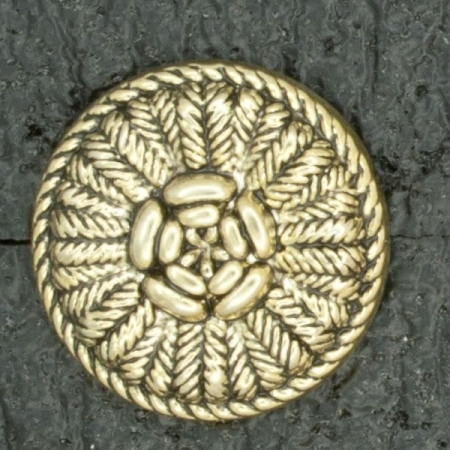 Ref001579 Botón Redondo en color dorado