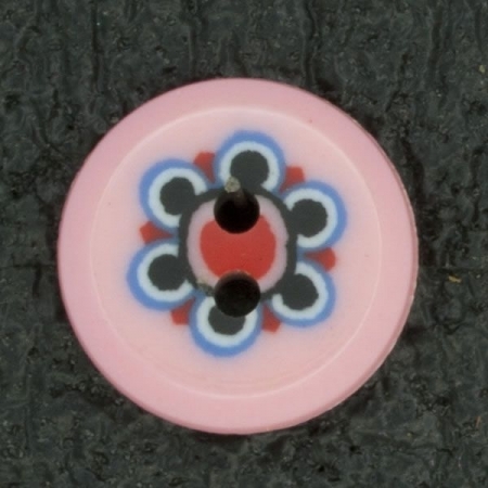 Ref001642 Botón Redondo en color rosa