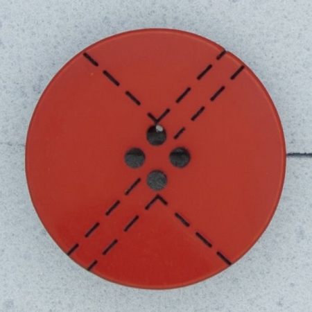 Ref000161 Botón Redondo en colores rojo y negro