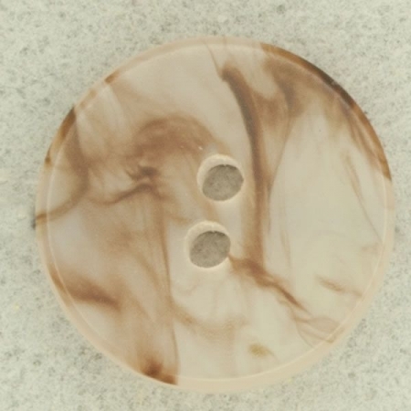 Ref001715 Botón Redondo en colores blanco y  marron