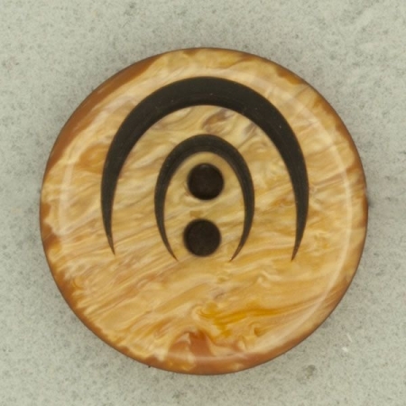 Ref001755 Botón Redondo en colores marron y naranja