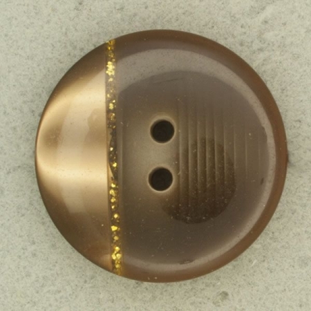 Ref001759 Botón Redondo en colores marron y dorado