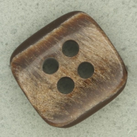 Ref001772 Botón Cuadrado en color marron