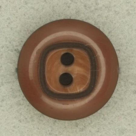 Ref001780 Botón Redondo en colores marron y negro