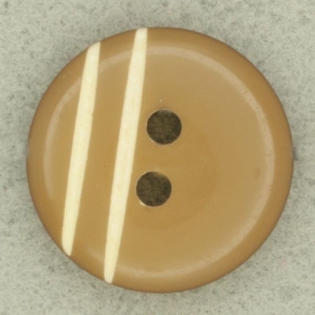 Ref001786 Botón Redondo en colores marron y blanco