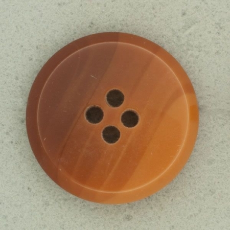 Ref001809 Botón Redondo en colores naranja y  marron