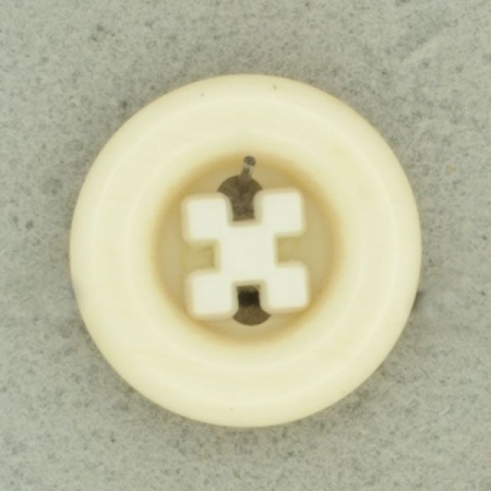 Ref001862 Botón Redondo en colores beige y  marfil
