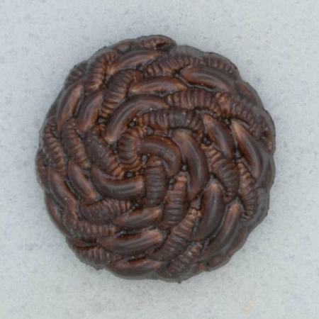 Ref001884 Botón Redondo en color marron