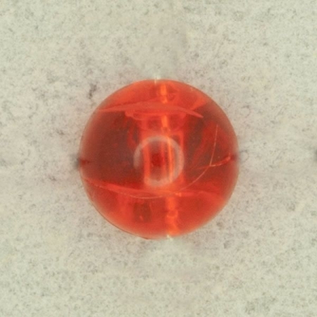 Ref000184 Botón Redondo en colores rojo y transparente