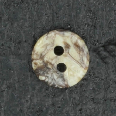 Ref001903 Botón Redondo en colores beige y  marron