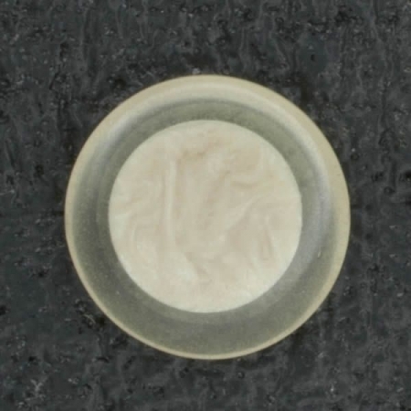 Ref001963 Botón Redondo en colores beige y transparente