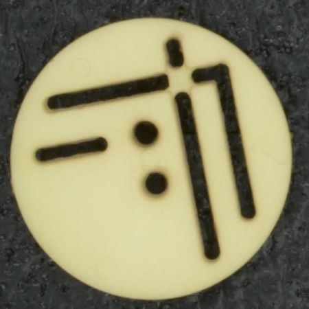 Ref002035 Botón Redondo en color beige