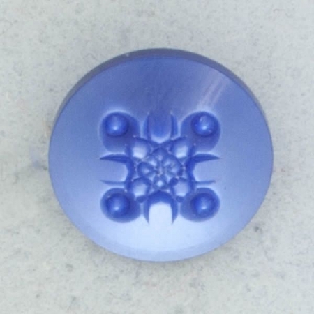 Ref002079 Botón Redondo en color azul marino