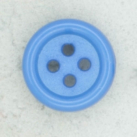 Ref002286 Botón Redondo en colores turquesa y  azul