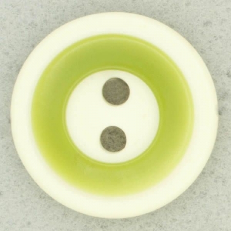 Ref002560 Botón Redondo en colores verde y blanco