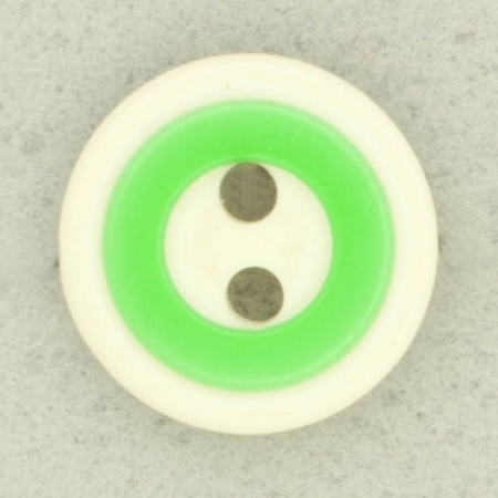 Ref002561 Botón Redondo en colores verde y blanco