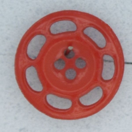 Ref000265 Botón Redondo en color rojo