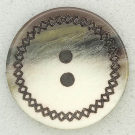 Ref002690 Botón Redondo en colores beige y marron