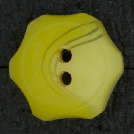 Ref002857 Botón Redondo, flor, estrella en color amarillo