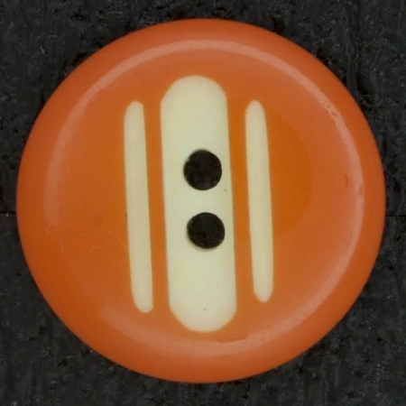 Ref002898 Botón Redondo en colores naranja y blanco