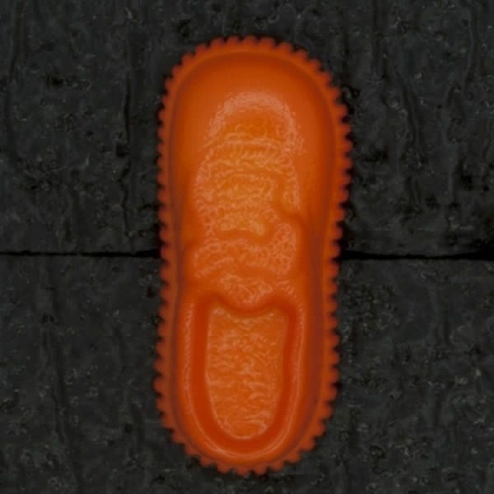 Ref003076 Botón Formas en color naranja