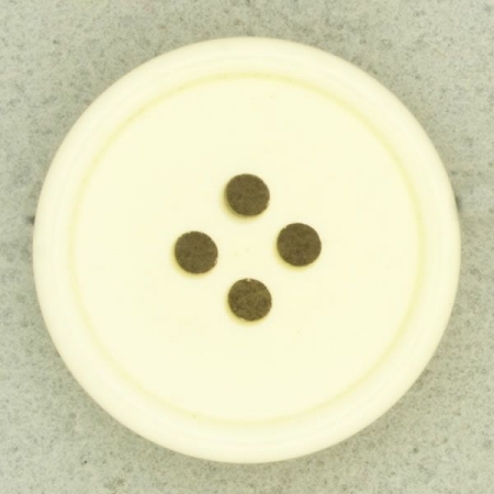 Ref004079 Botón Redondo en color marfil